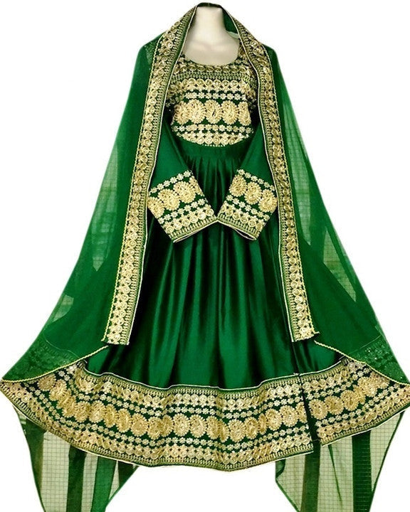 Afghan Hand Embroidered Bridal Dress