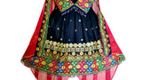 Afghan Satin Fabric Bridal Dress