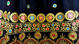 Afghan Satin Fabric Bridal Dress