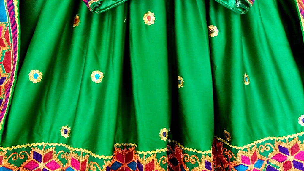 satin fabric casual dress from afghanistan