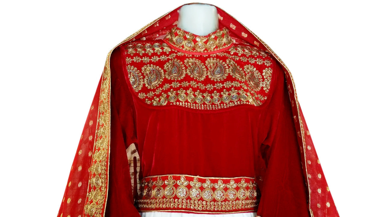afghan pashtun nikah frock