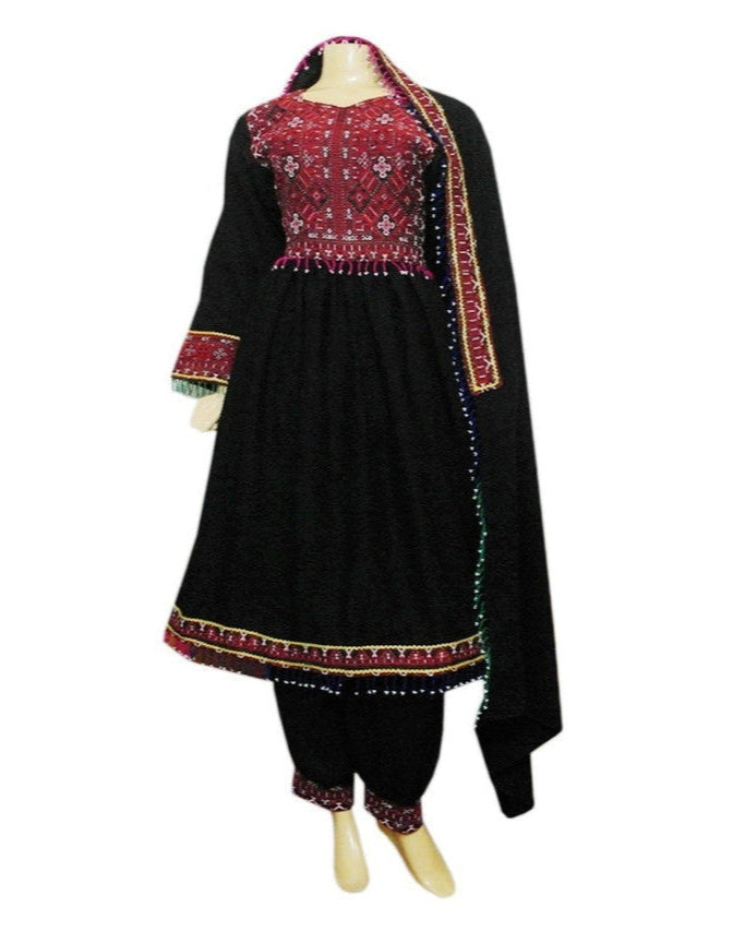 afghan clothes, pashtoon bridal frock