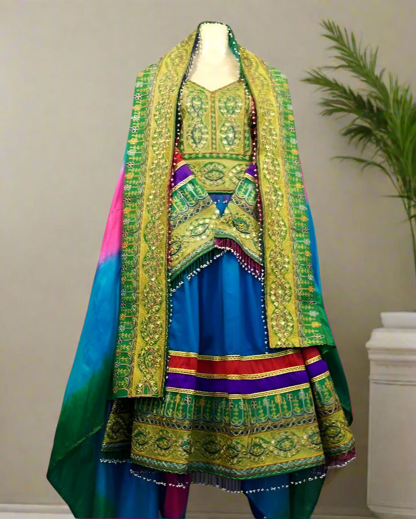 Afghan Long Gown Dress