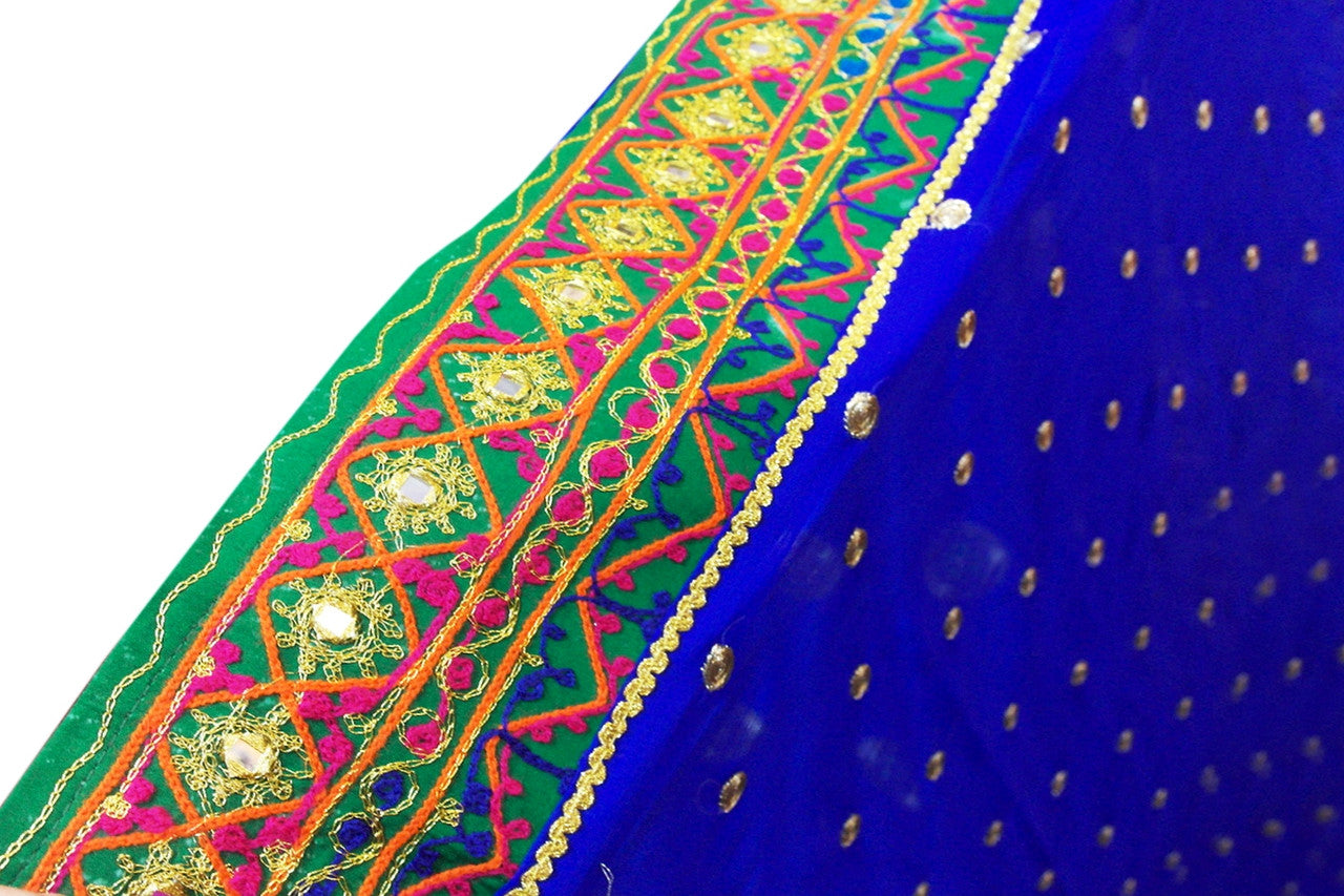pathani dress in blue fabric