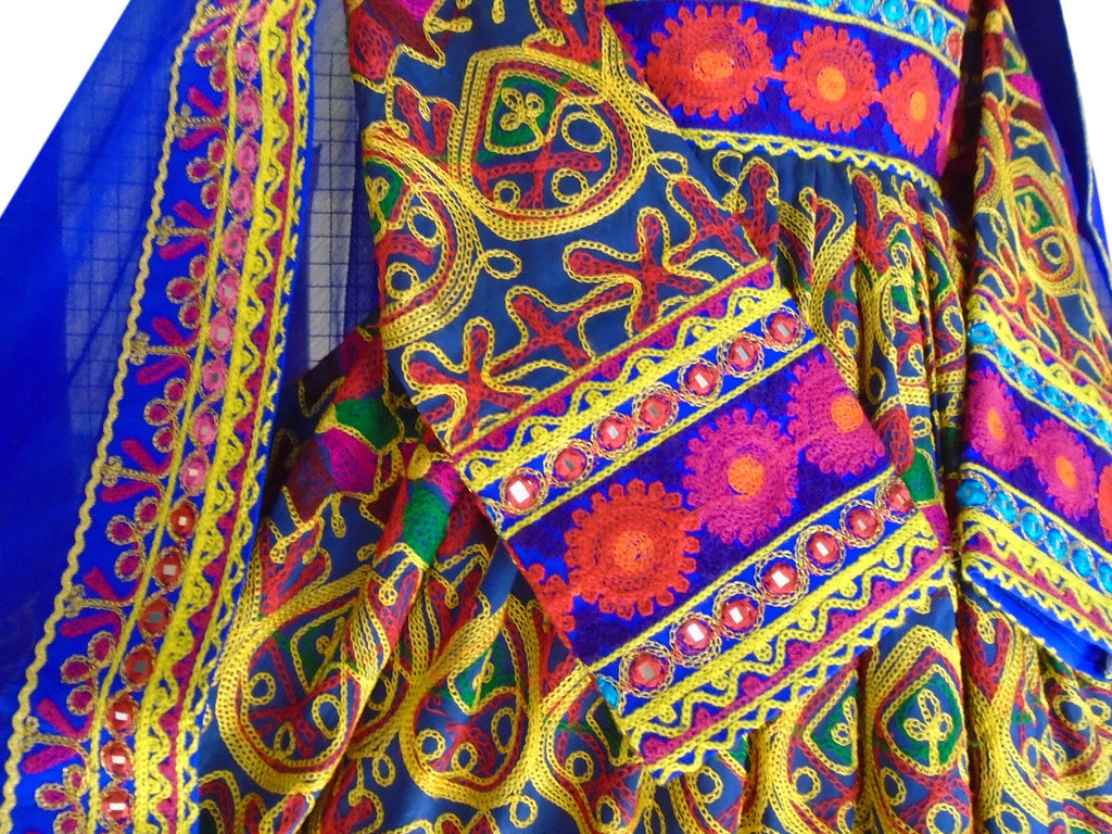 choli fabric afghan apparel