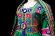 mirrors work afghan frock