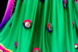 afghan bridal frock with mirror medallions
