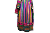Multicolor Afghan Fashion Long Gown Muslim Nikah Event Dress Clothing