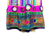 Multicolor Afghan Fashion Long Gown Muslim Nikah Event Dress Clothing