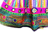 Multicolor Afghan Fashion Long Gown Muslim Nikah Event Dress Clothing