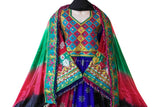 Kuchi Wedding Frock Afghanistan Flag Color Dress Afghan Fashion Festive Suit