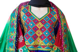 Kuchi Wedding Frock Afghanistan Flag Color Dress Afghan Fashion Festive Suit