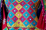 Kuchi Wedding Frock Afghanistan Flag Color Dress Afghan Fashion Festive Suit