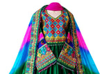 Exquisite Kuchi Wedding Dress Afghan Nikah Frock - 3 Piece Ladies Suit
