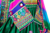 Exquisite Kuchi Wedding Dress Afghan Nikah Frock - 3 Piece Ladies Suit