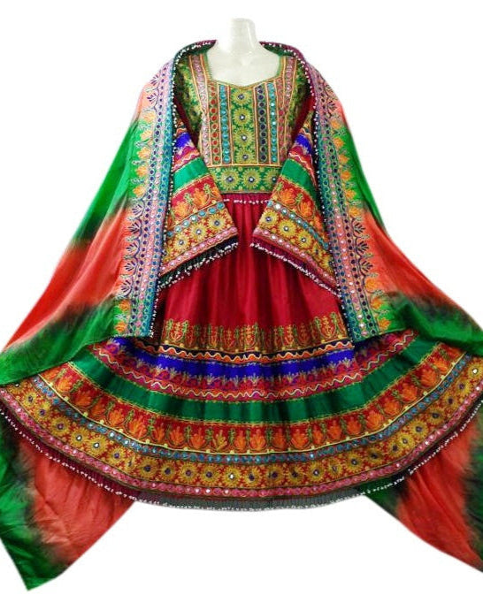 Afghani Bridal Embroidered Dress