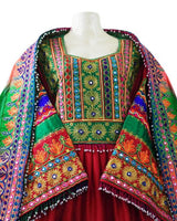 Afghani Bridal Embroidered Dress