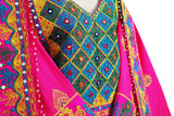 Exquisite Afghan Bridal Dress - Gypsy Fusion Wedding Attire with Tribal Art Embellishments