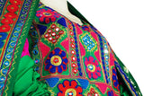 Exquisite Afghan Fashion Tribal Art Bridal Gown with Kuchi Frock Design