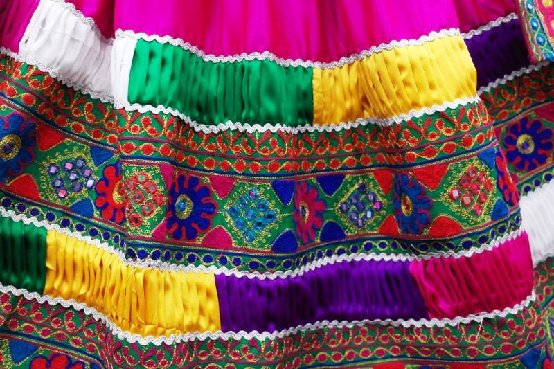 Embroidery Patches Wider Skirts