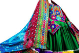 Traditional Afghan Gypsy Wedding Dress for Women - Long Frock Design