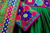 Traditional Afghan Gypsy Wedding Dress for Women - Long Frock Design