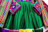 Traditional Afghan Gypsy Wedding Dress for Women - Long Frock Design