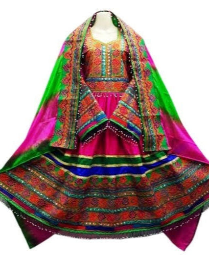 Afghan Embroidery Patch Dress