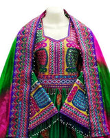 Afghan Bridle Hand Embroidered Frock