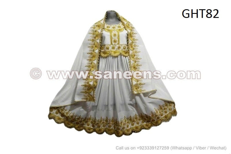 Afghan Singer Mozhdah Muzdah White Dress