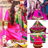 Hand Embroidered Afghan Bridal Dress