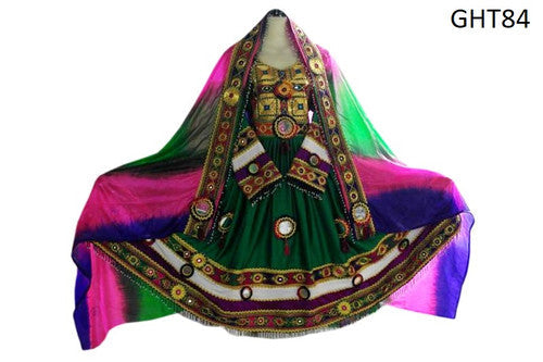 Hand Embroidered Afghan Bridal Dress