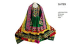 Afghan Fashion Dress With Mirrors Embroidery