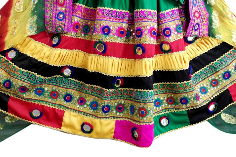 mirrors work afghan costume
