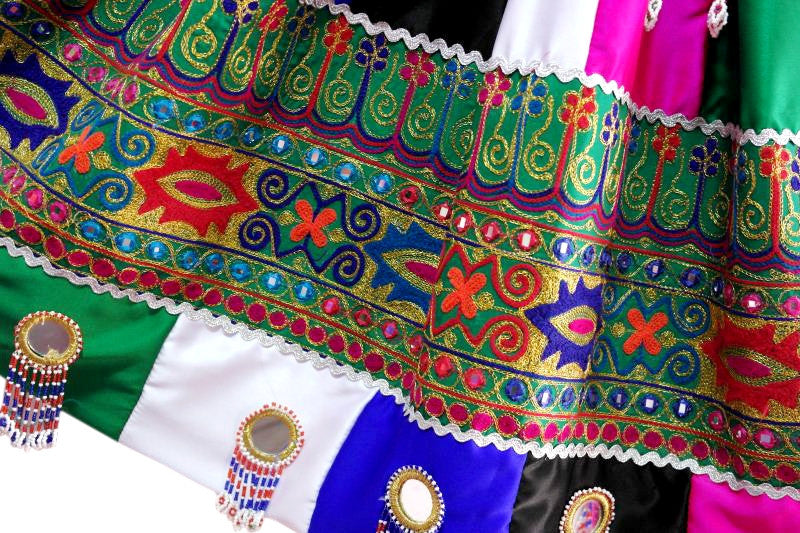 hand embroidered afghan bridal clothes