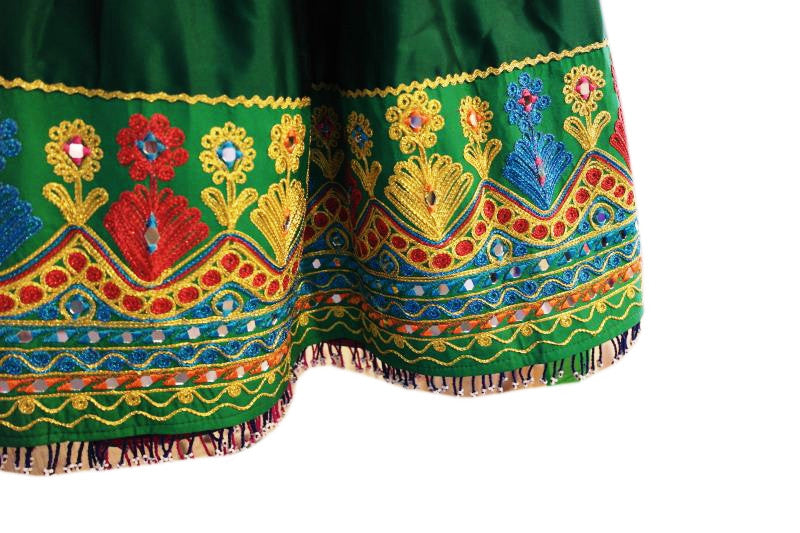 hand embroidered afghan bridal frock