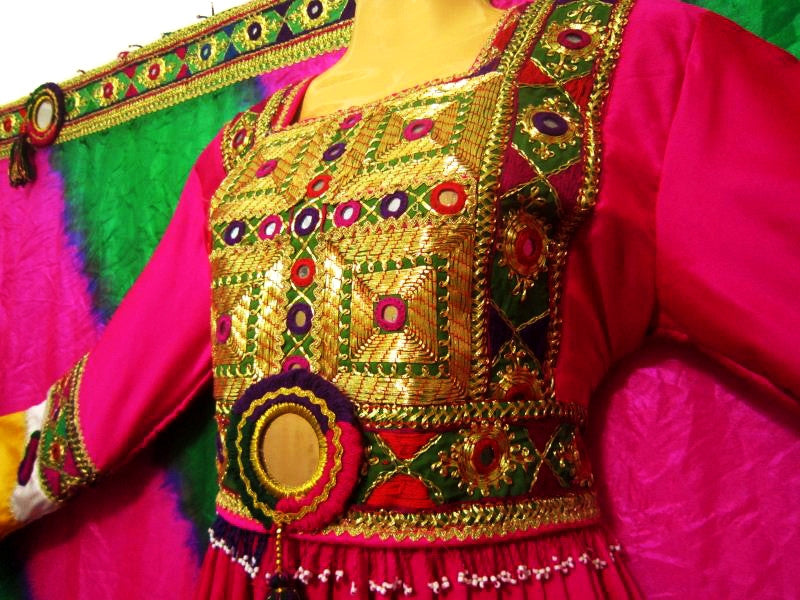 kuchi wedding attire with beautiful embroidery work