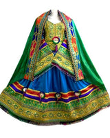Pashtun Bridal Mirrors Embroidered Dress