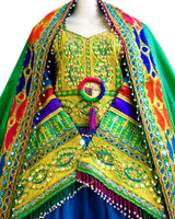 Pashtun Bridal Mirrors Embroidered Dress