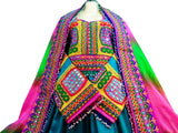 Latest Afghan Fashion Gown With Lot Of Mirrors Work Kuchi Wedding Apparel