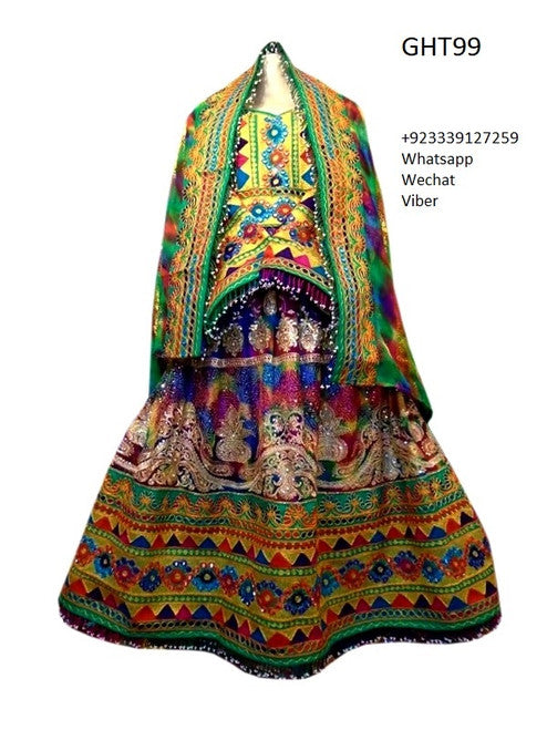 Buy Handmade Afghani Dress Tribal Fusion Wedding Nikah Apparel Gypsy Ladies Gown