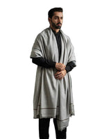 Soft Pashtun Shawl Gray