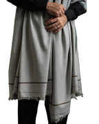 Soft Pashtun Shawl Gray