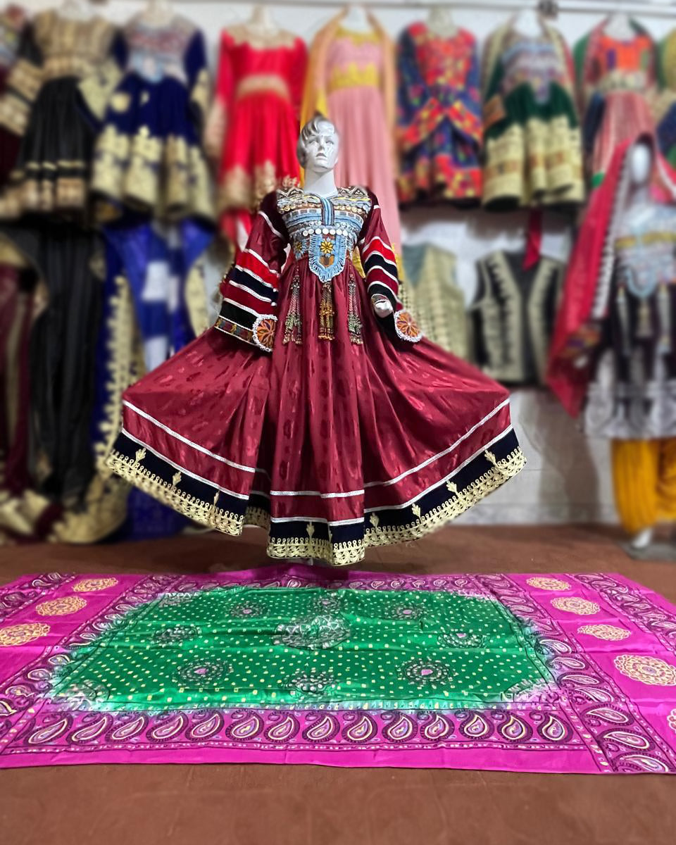 Afghan Brides Mehndi Clothes Small Afghan Brides Mehndi Clothes Small