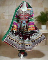 Kuchi Bridal Frock In Maroon Color