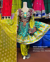 Afghan Banarsi Hand Embroidered Dress