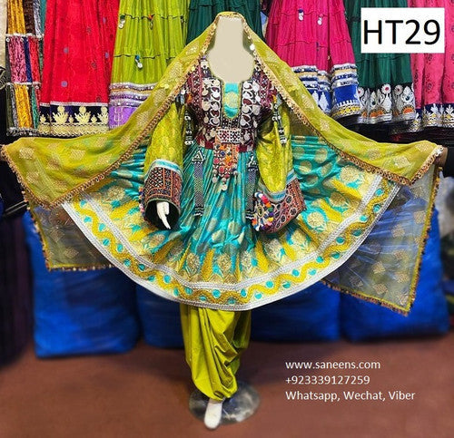 Afghan Bridal Embroidered Dress