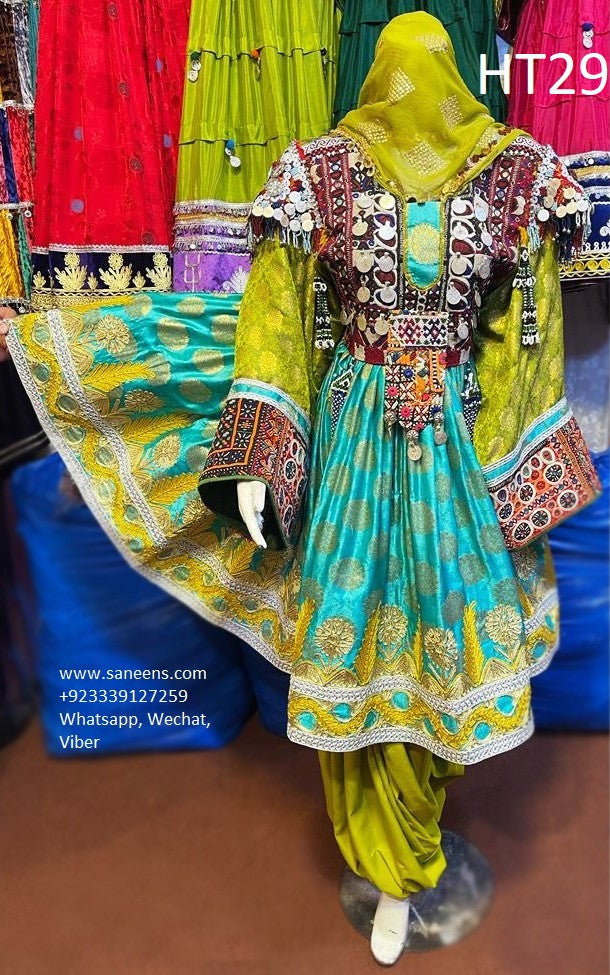 Afghan Bride Namzad, Green Nikaah dress Nikah