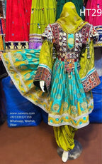 Afghan Bride Namzad, Green Nikaah dress Nikah