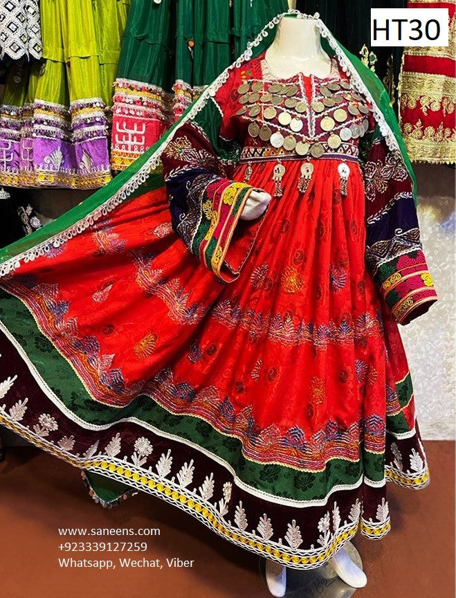 kuchi fashion long dress with coins